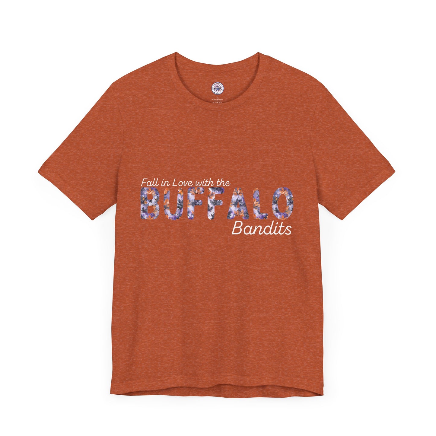 Fall in Love with the Bandits Watercolor Buffalo Leaves T-Shirt