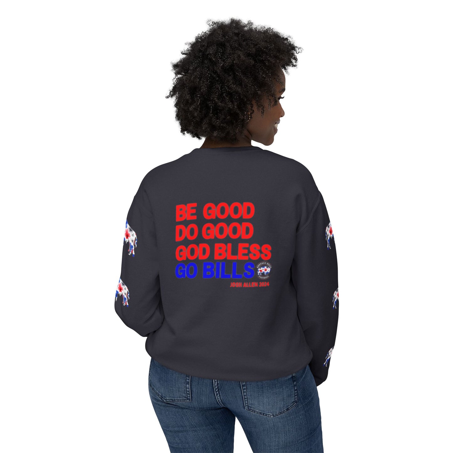 2024 MVP Quote Buffalo Football Unisex Lightweight Crewneck Sweatshirt