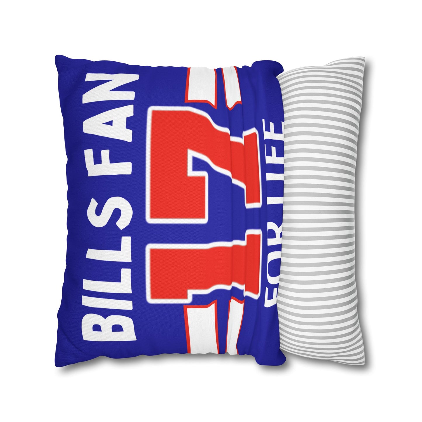 MVP #17 Buffalo Football Fan Spun Polyester Square Pillow Case