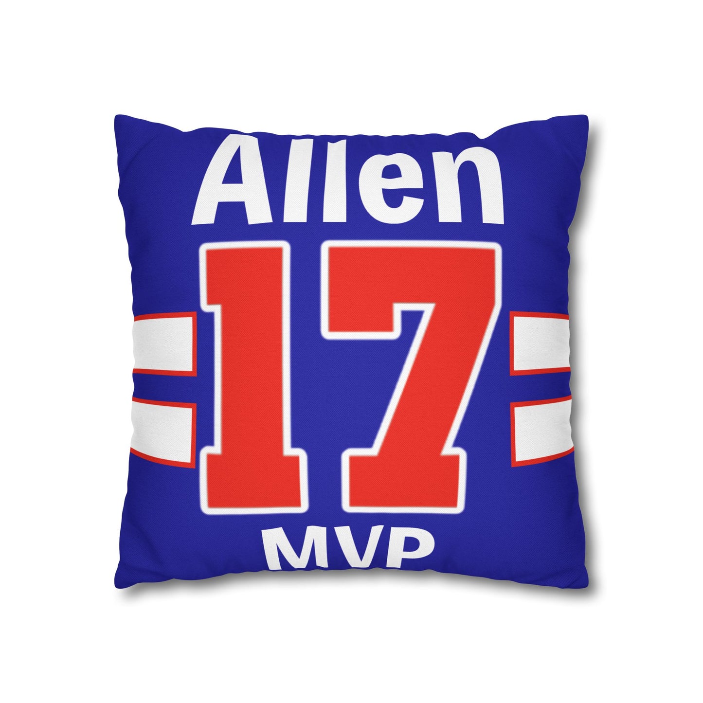 MVP #17 Buffalo Football Fan Spun Polyester Square Pillow Case