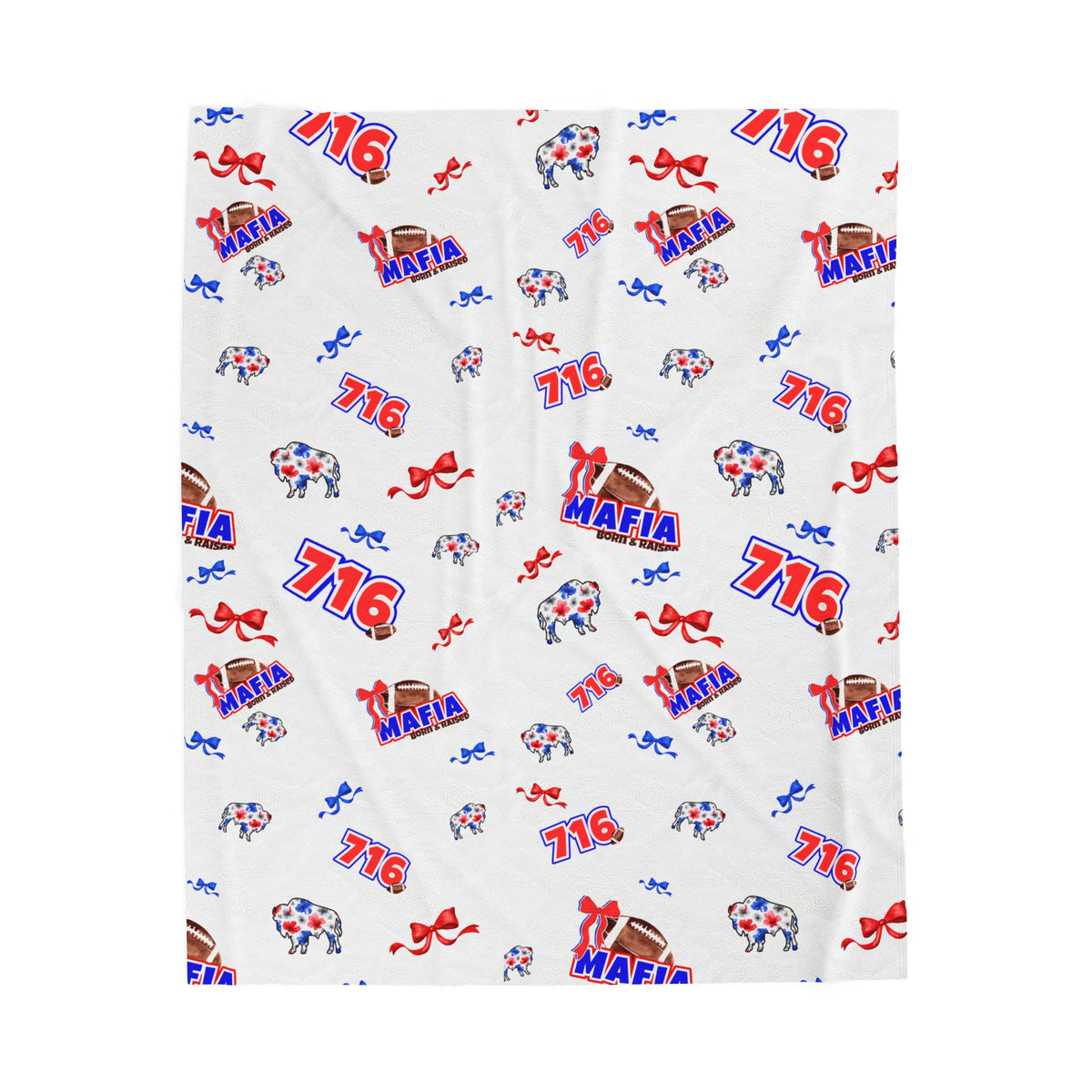 Born and Raised Mini Mafia Velveteen Blanket