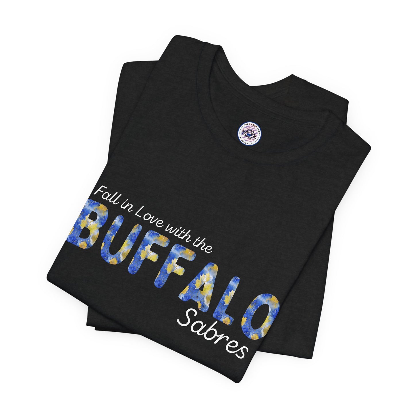 Watercolor Buffalo Sabres Leaves T-Shirt (Where else would you rather be...)