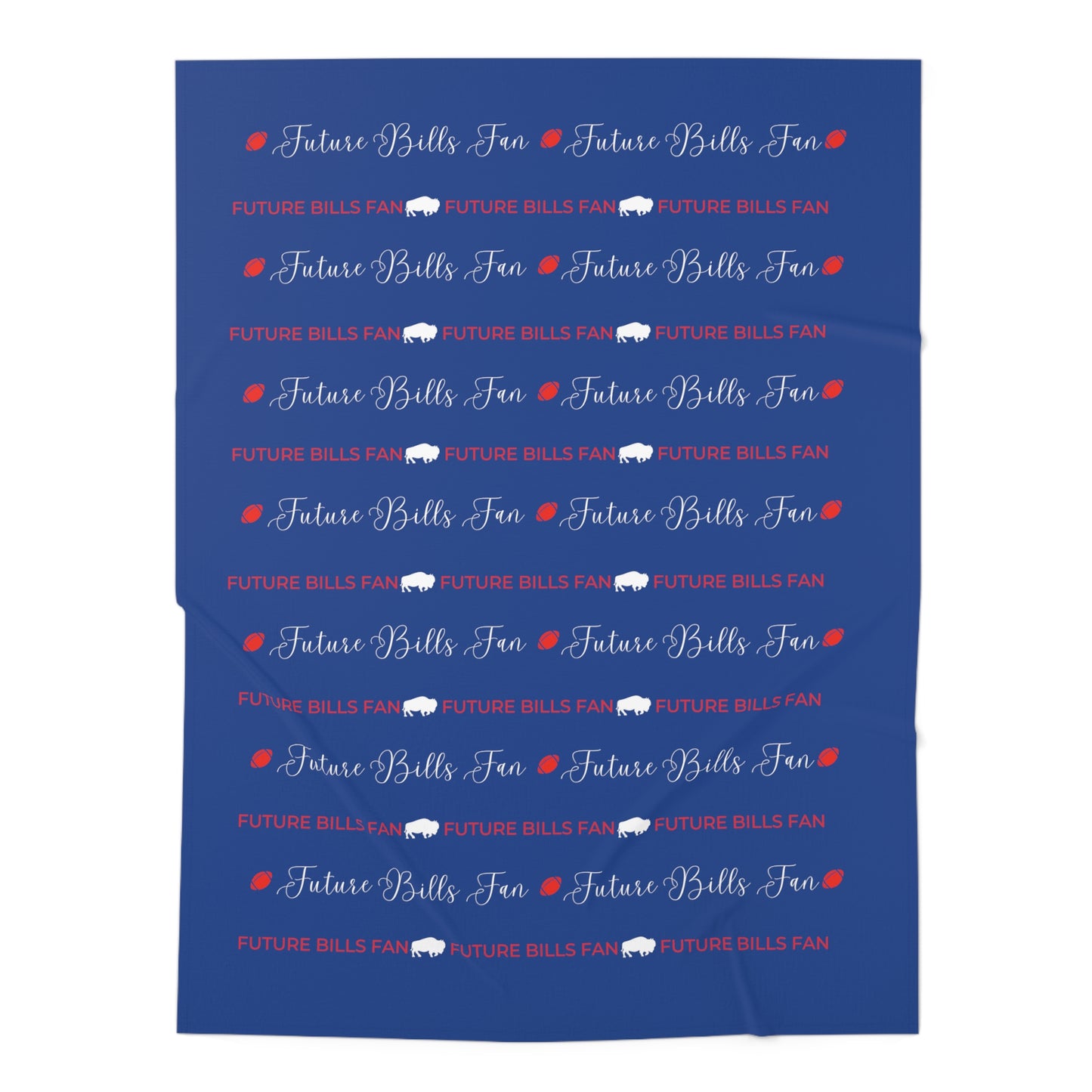 Future Buffalo Bills Fan Baby Swaddle Blanket