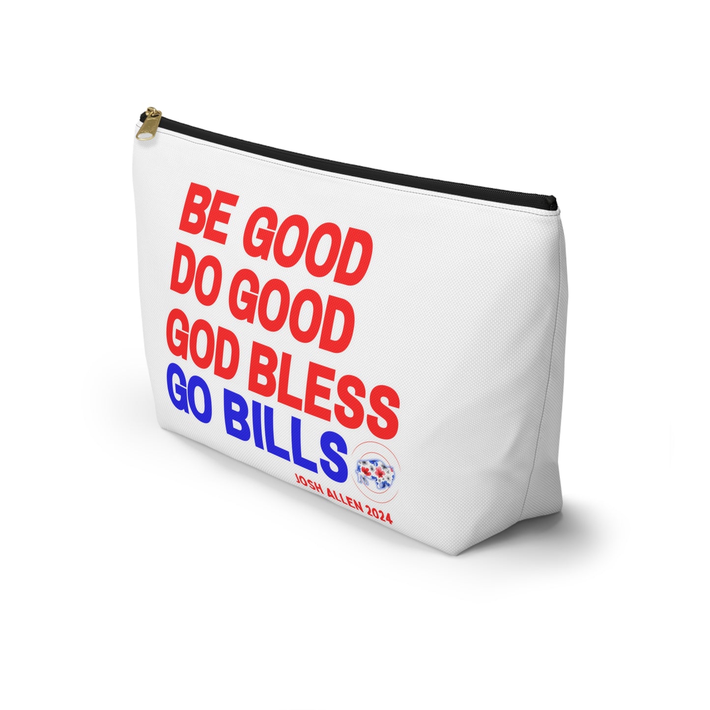 MVP #17 Buffalo Football Retro Accessory Pouch w T-bottom ~ White