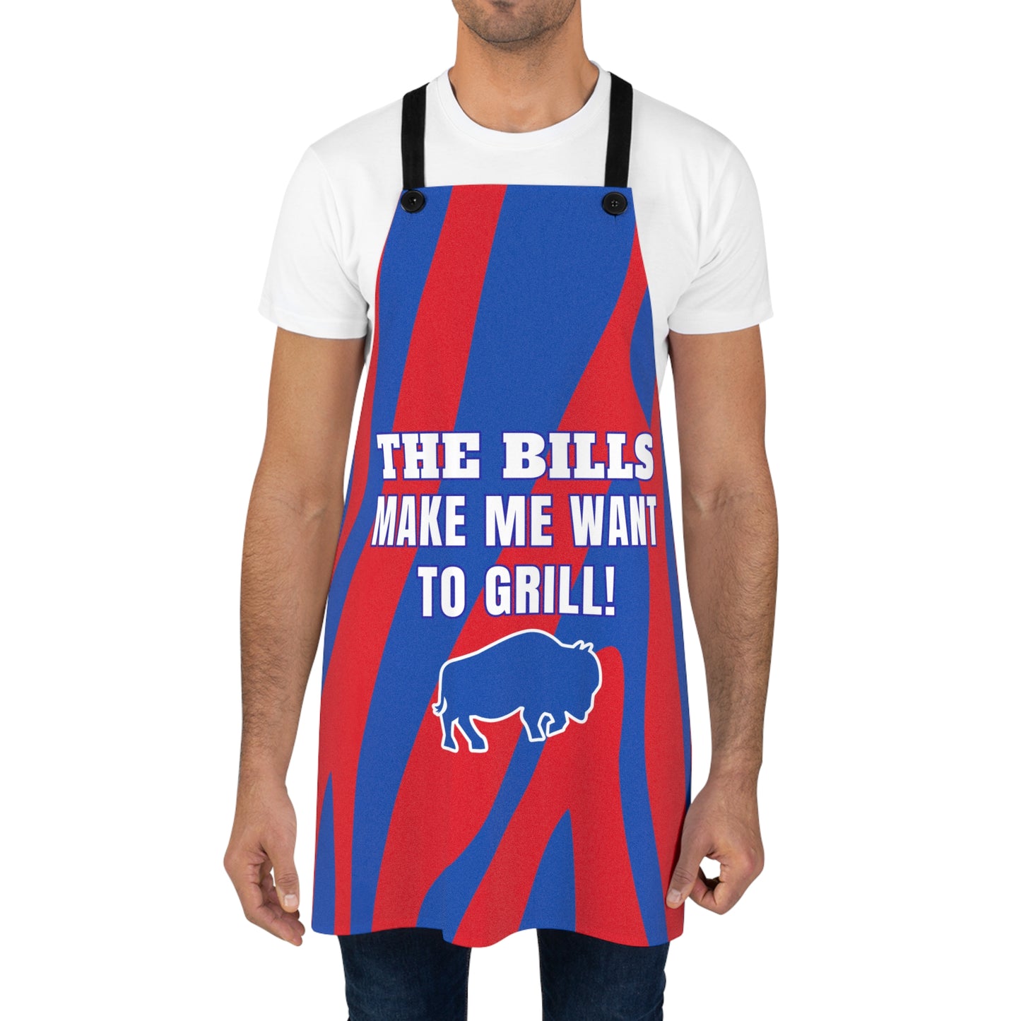 Football Makes Me Want to Grill Apron