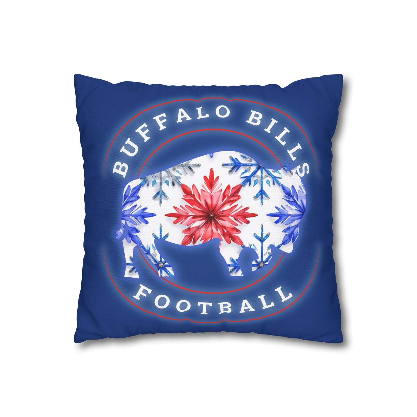 Two Season Buffalo Bills Floral Football Pillowcase - Cozy Home Decor for Fans