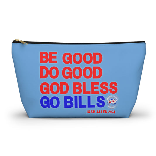 MVP #17 Buffalo Football Retro Accessory Pouch w T-bottom ~ Baby Blue