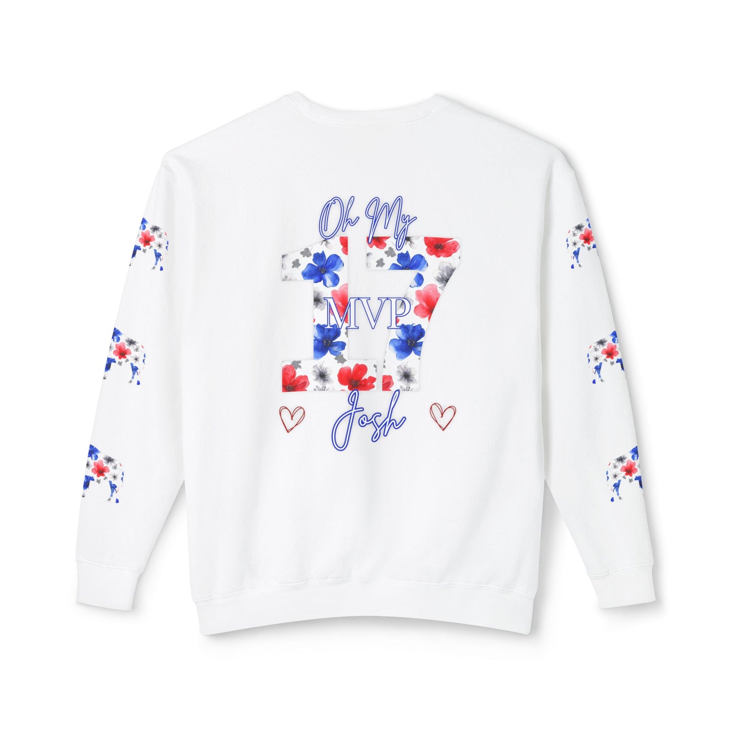 OH MY JOSH 2024 MVP Buffalo Football Unisex Lightweight Crewneck Sweatshirt