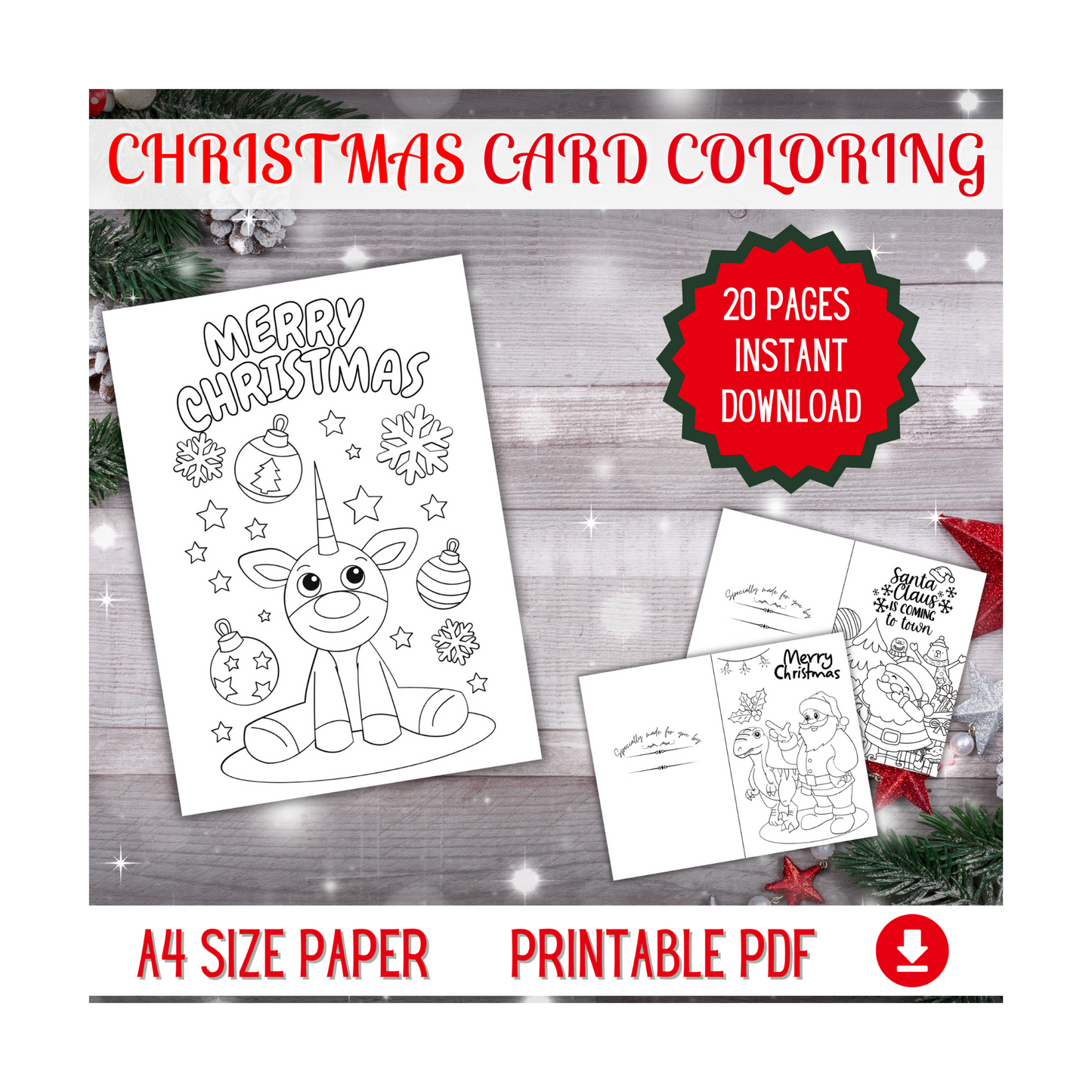 Christmas Card Coloring