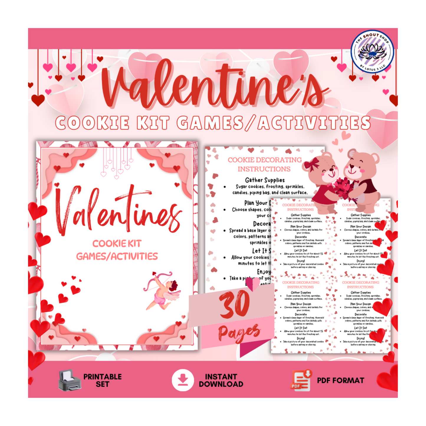 Valentine's Day Activities & Cookie Kit