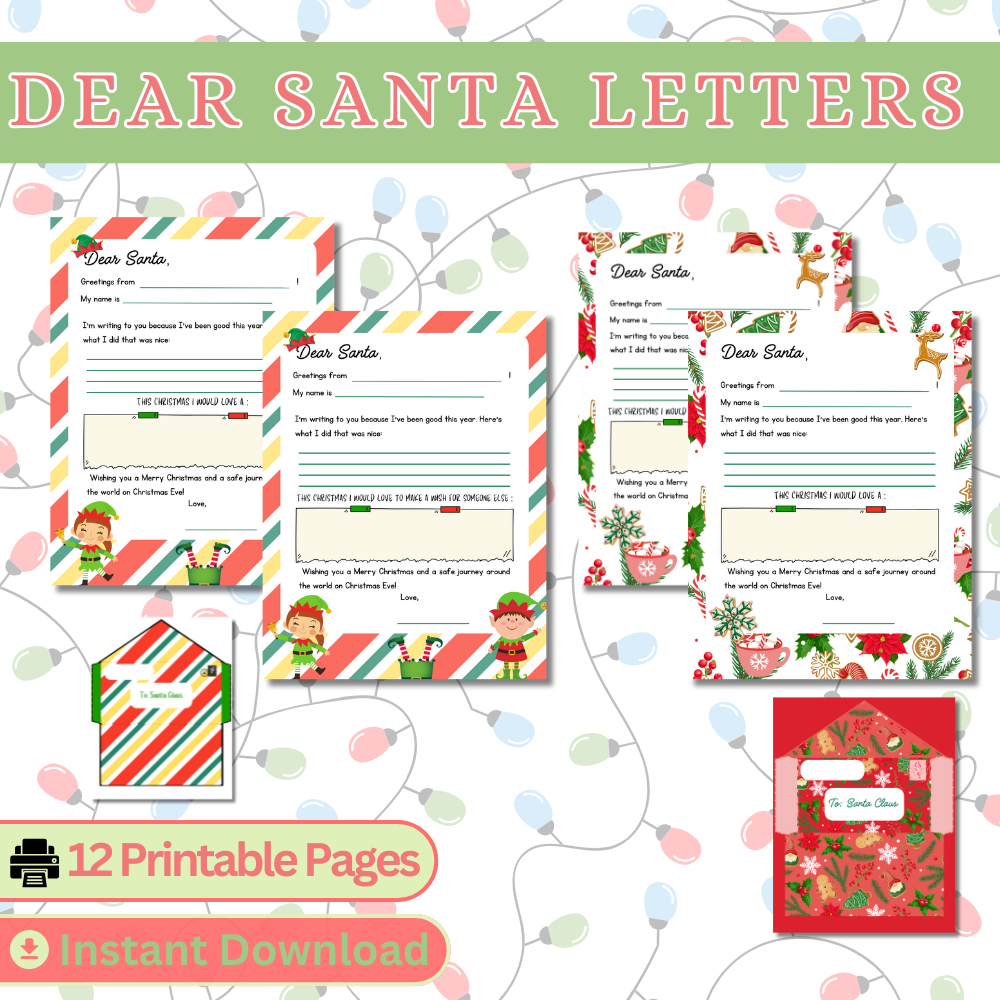 Buffalo Themed Letters To Santa + 2 Generic Letter Templates
