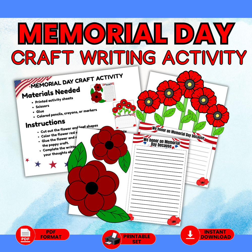 Memorial Day Activity Packet (over 100 printable pages)