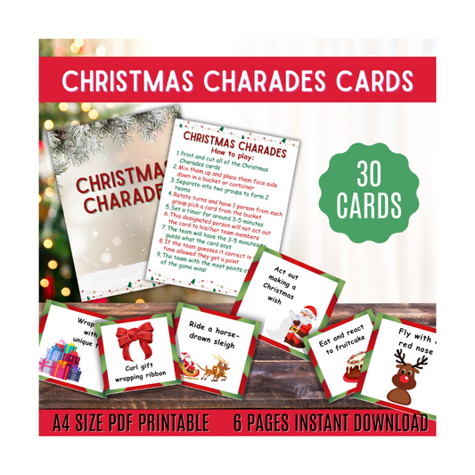 Christmas Charades Cards