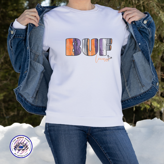 Bandits Plaid BUF Watercolor Unisex Heavy Blend™ Crewneck Sweatshirt