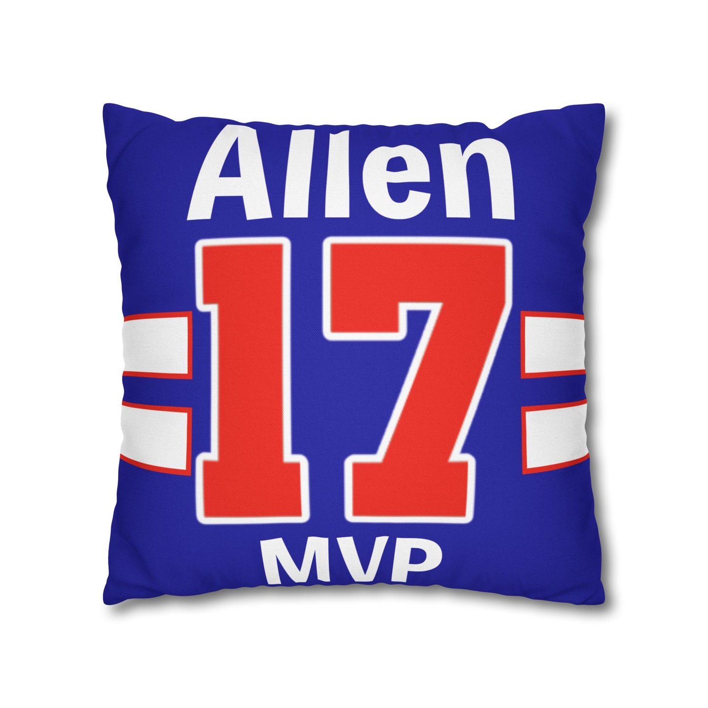 MVP #17 Buffalo Football Fan Spun Polyester Square Pillow Case
