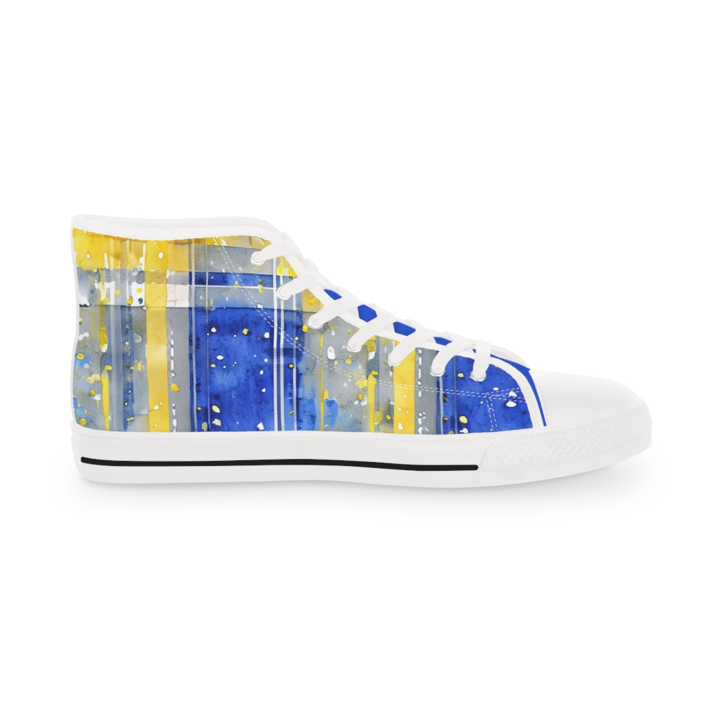 Buffalo Sabres Plaid Watercolor High Tops