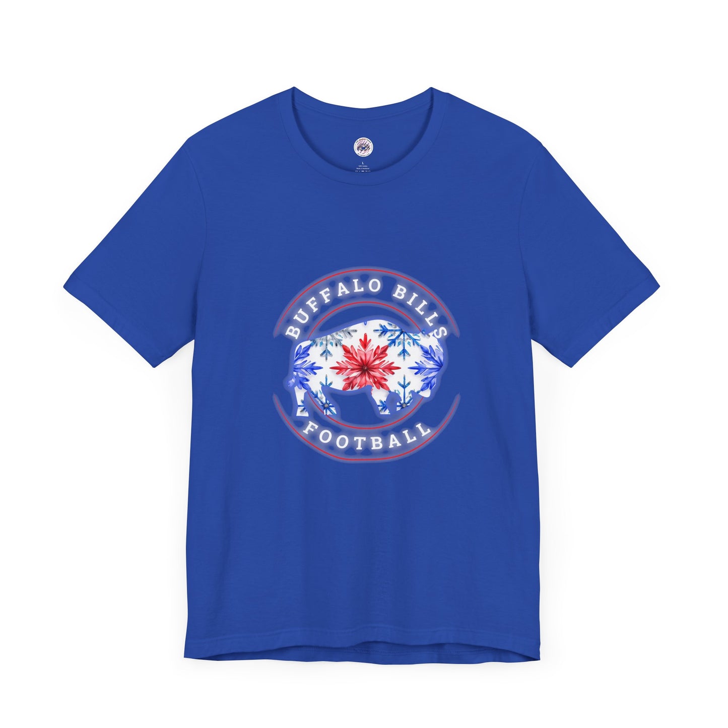 Buffalo Bills Football Snowflake Watercolor Buffalo Unisex Short Sleeve Tee