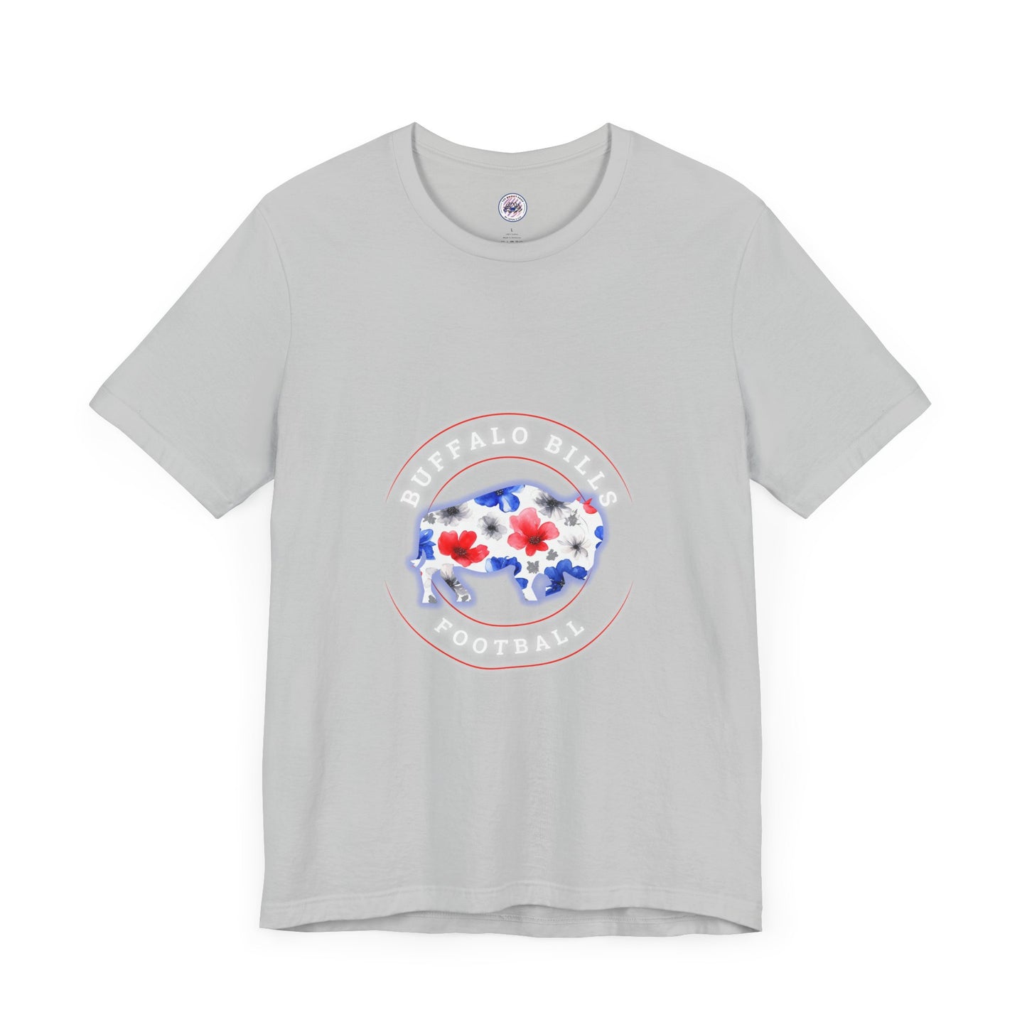Buffalo Bills Football Floral Watercolor Buffalo Unisex Short Sleeve Tee