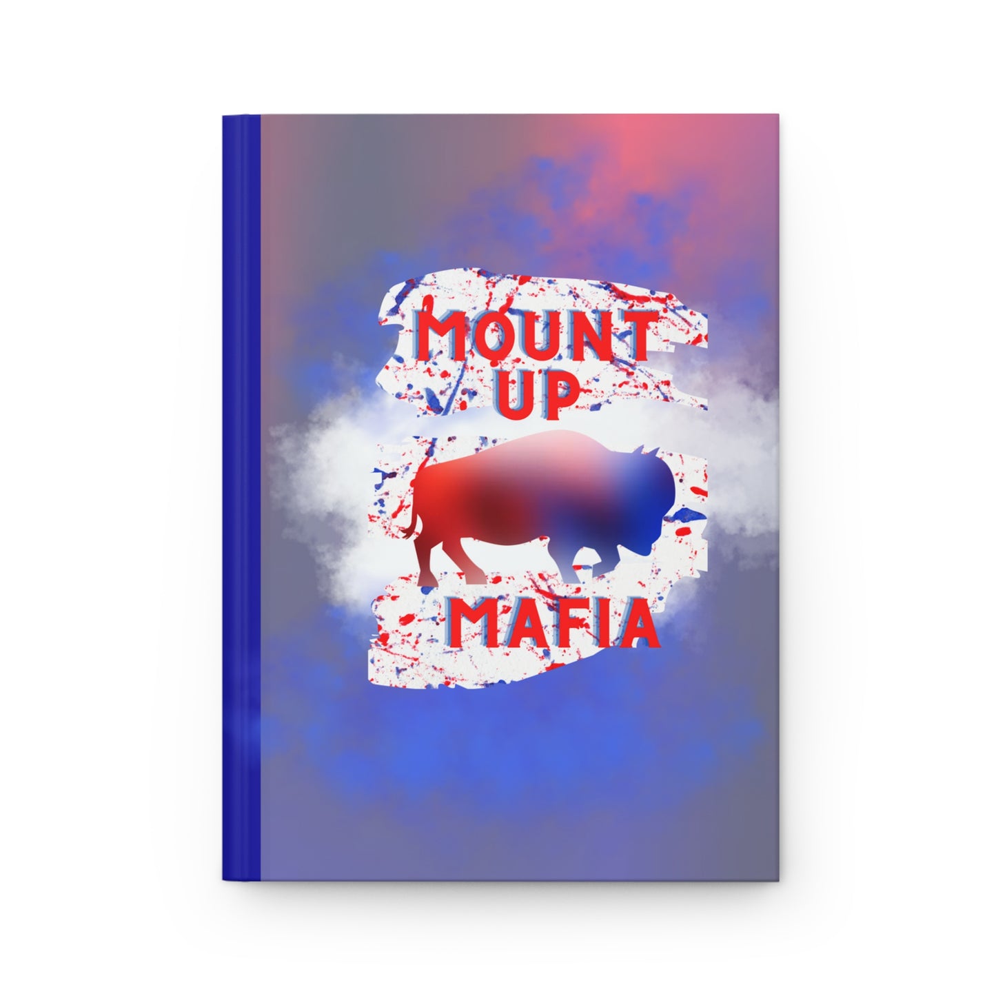 Mount Up Buffalo 6" x 9" 150 Page (75 sheets of lined white paper) Hardcover Matte Journal