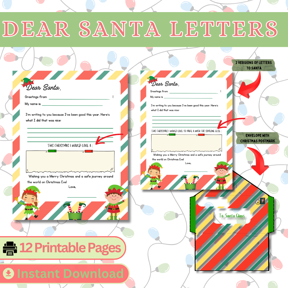Buffalo Themed Letters To Santa + 2 Generic Letter Templates
