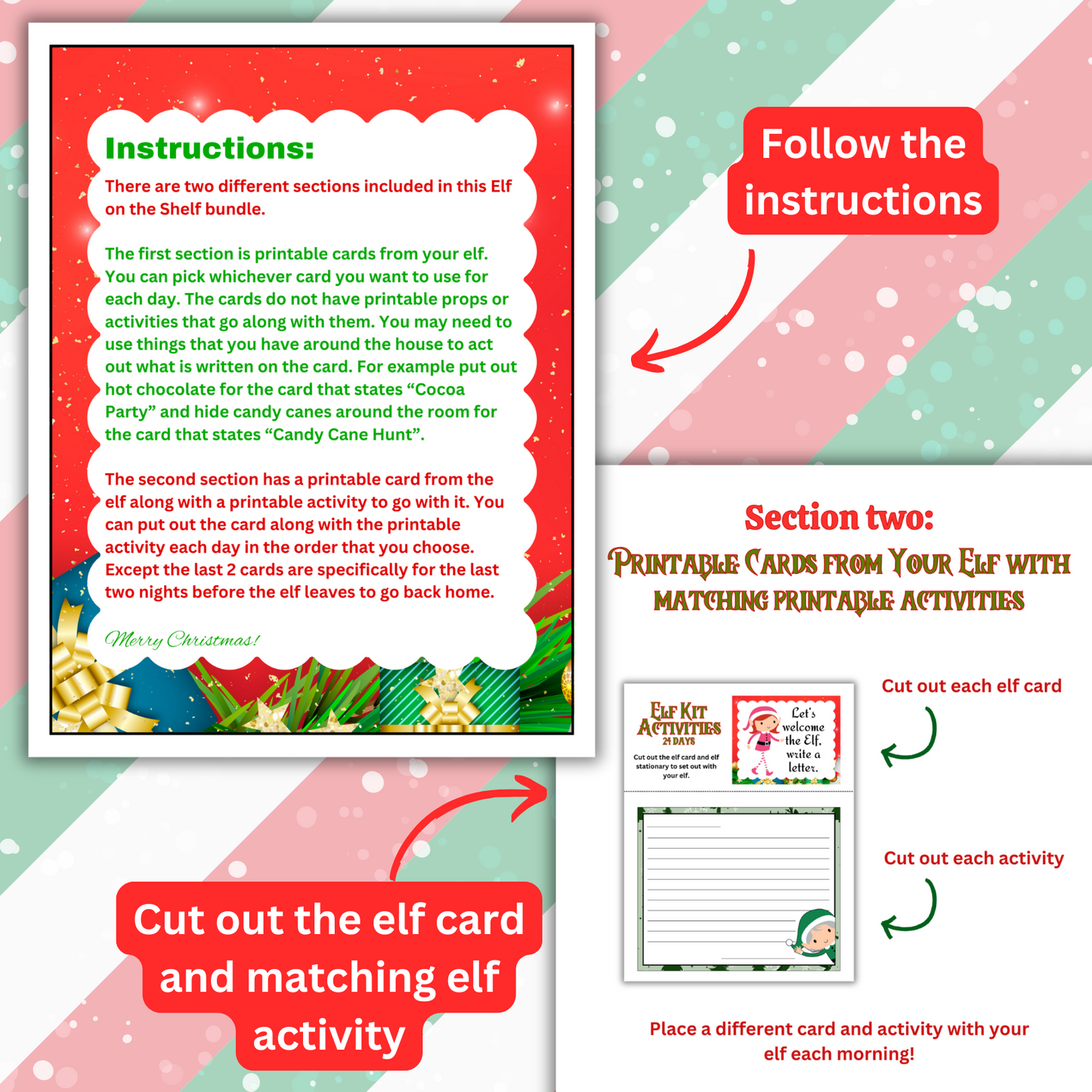 Elf Activity Bundle for Each Day of Decmember