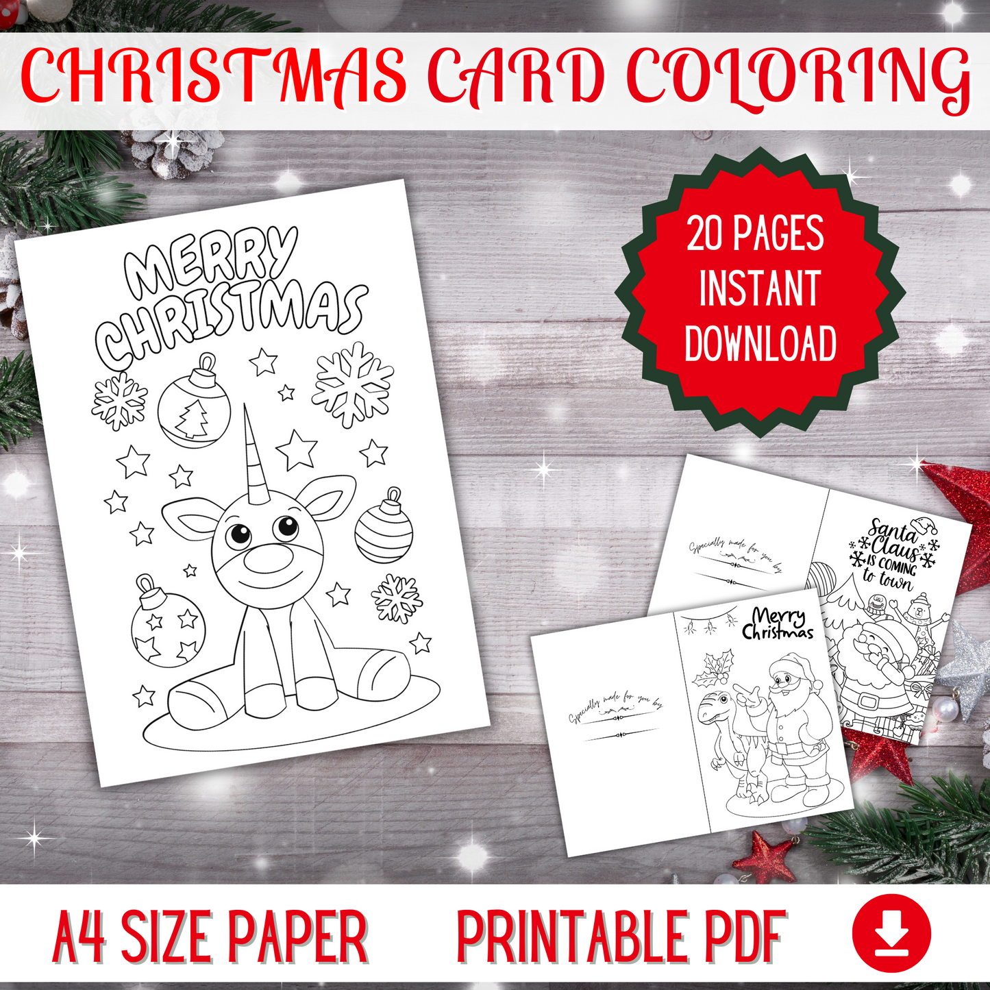 Christmas Card Coloring