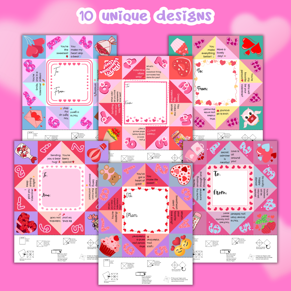 Valentine Fortune Tellers Digital Download