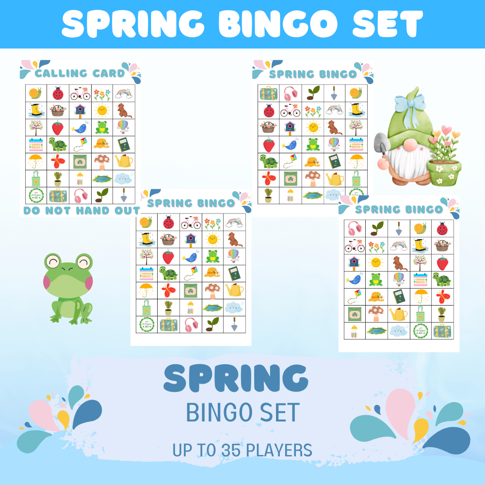 Spring Theme Bingo Game