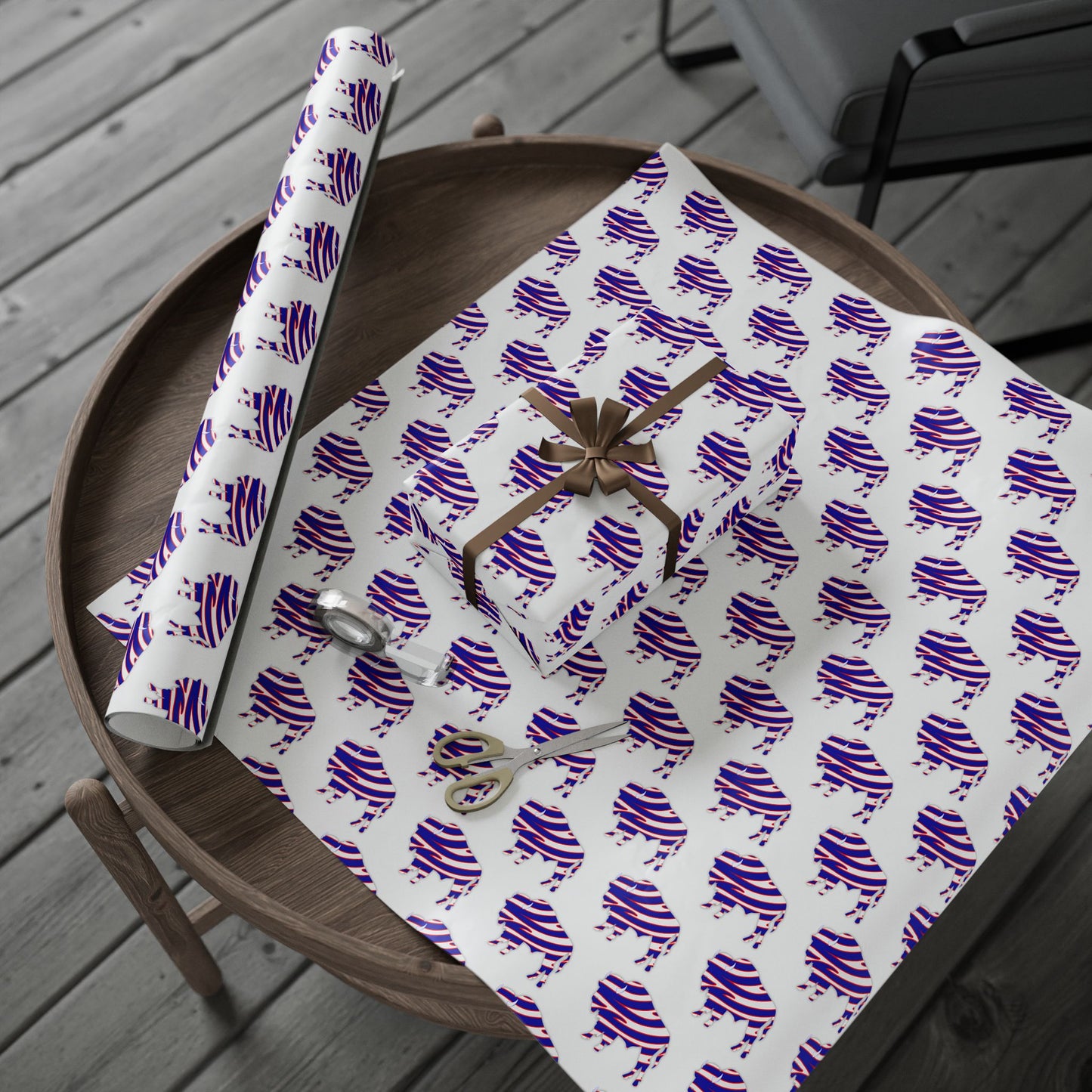 Striped Buffalo Wrapping Paper