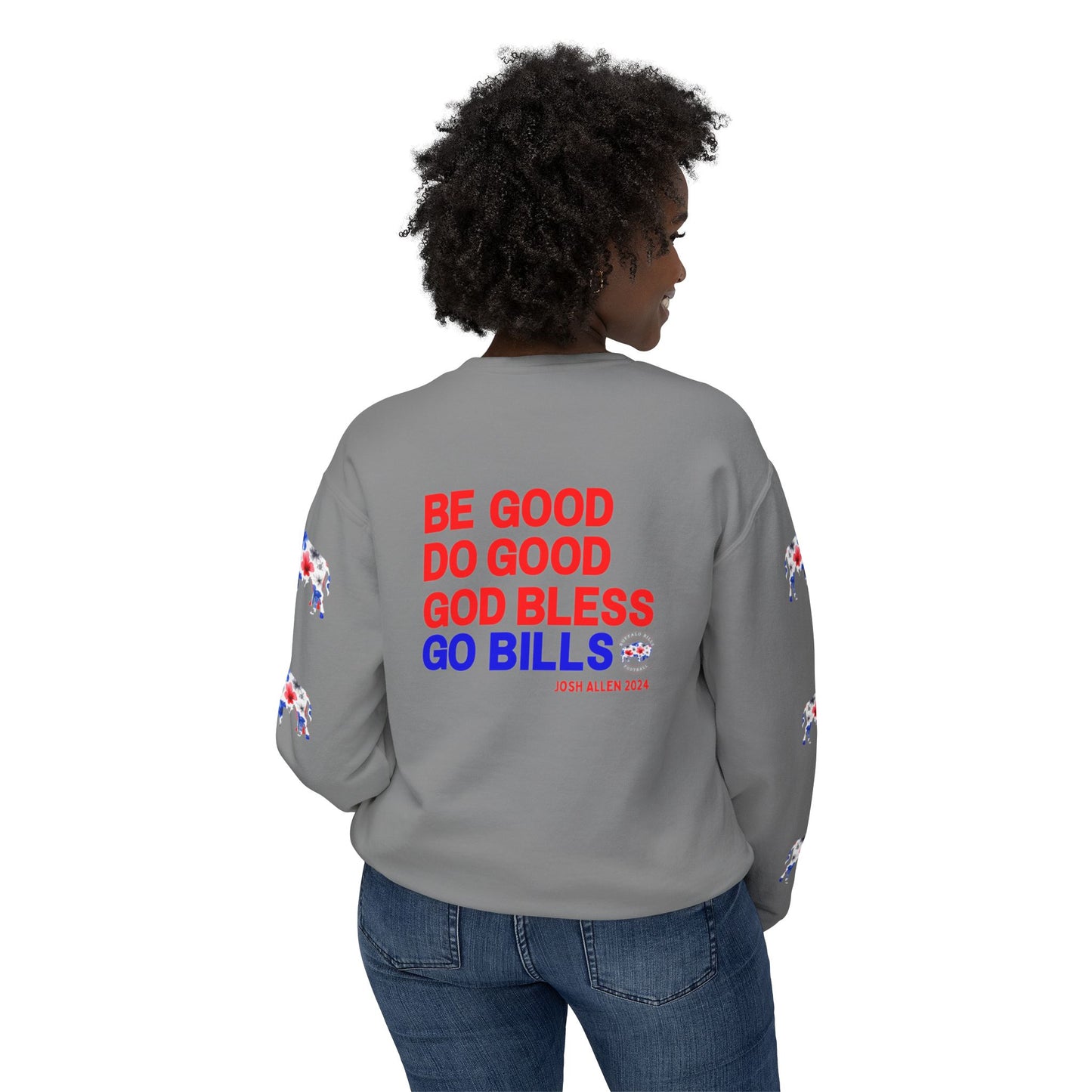 2024 MVP Quote Buffalo Football Unisex Lightweight Crewneck Sweatshirt