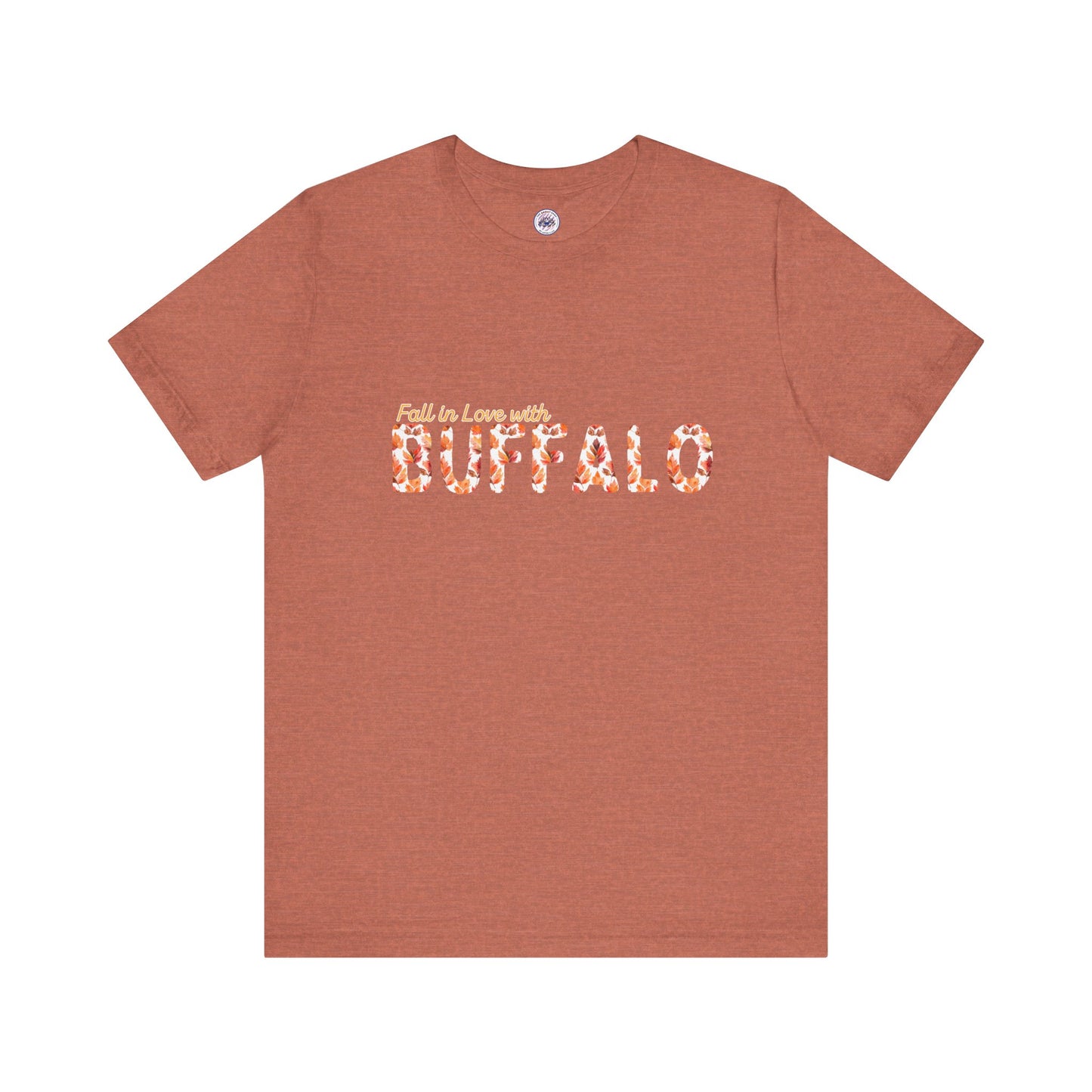 Watercolor Buffalo Leaves T-Shirt (Where else would you rather be...)