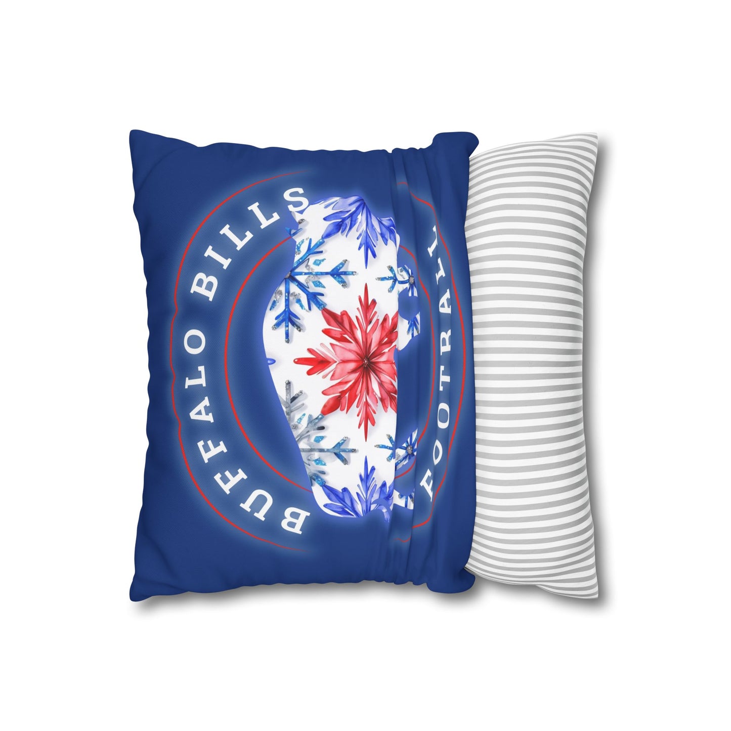 Two Season Buffalo Bills Floral Football Pillowcase - Cozy Home Decor for Fans