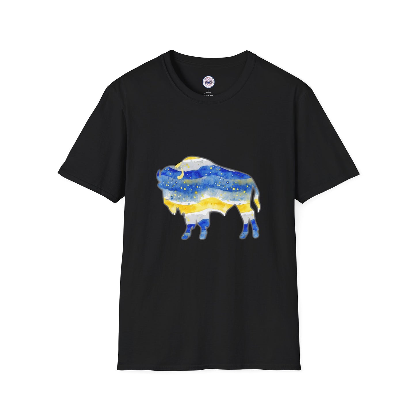 Buffalo Sabres Watercolor Unisex Softstyle T-Shirt GILDAN 6400