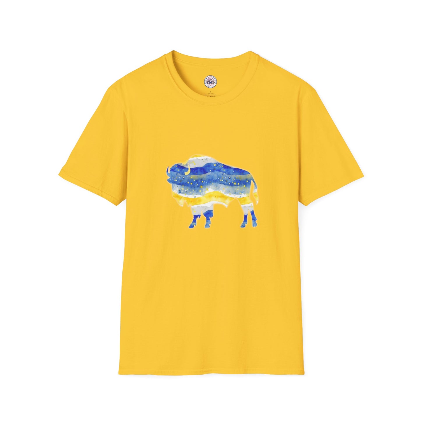 Buffalo Sabres Watercolor Buffalo Unisex Softstyle T-Shirt