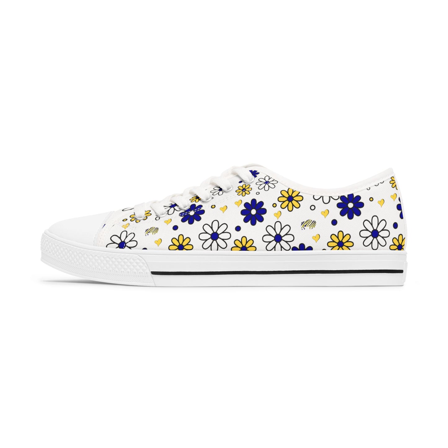 Buffalo Sabres Flower Power Women's Low Top Sneakers