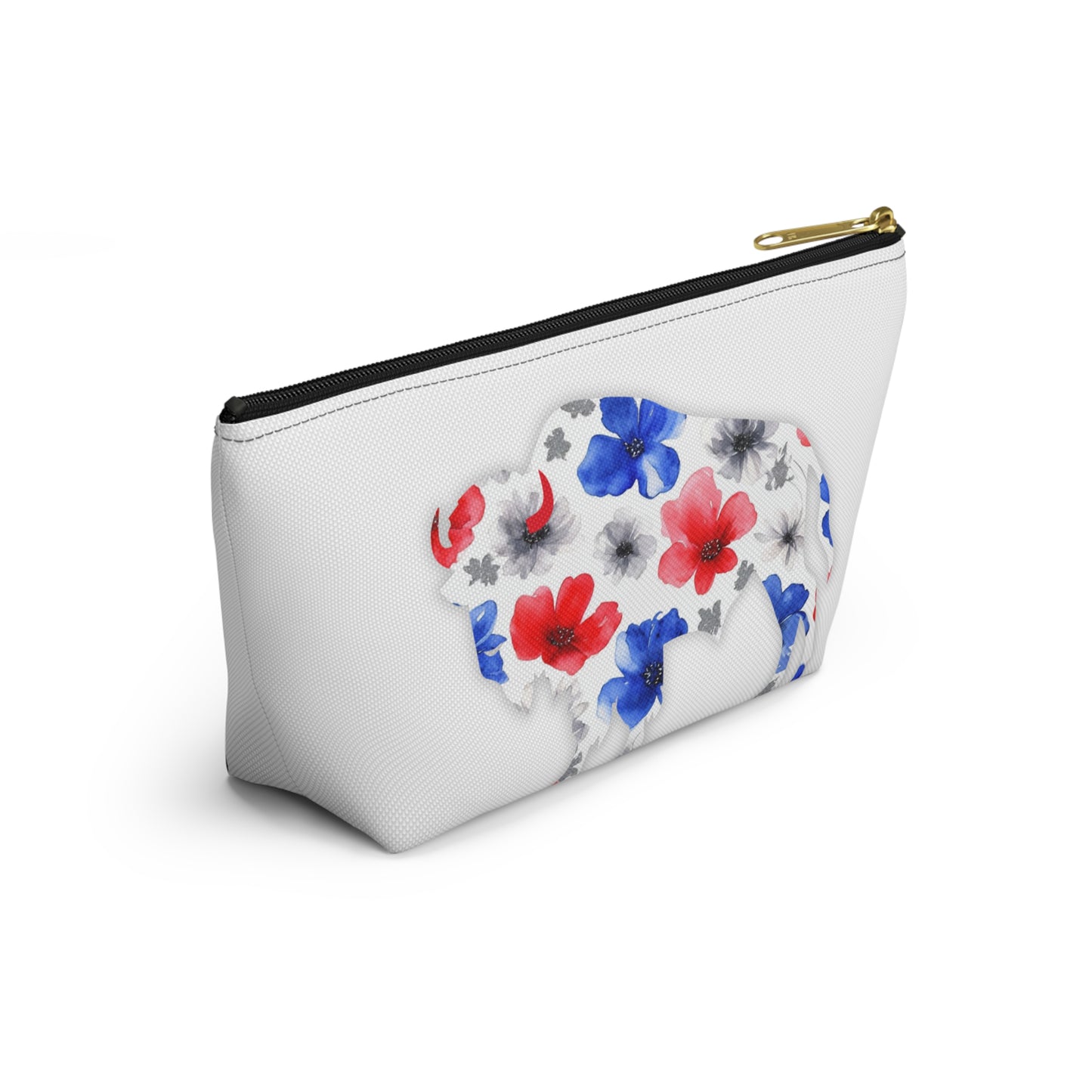 Oh My Josh Buffalo Football Retro Accessory Pouch w T-bottom ~ White