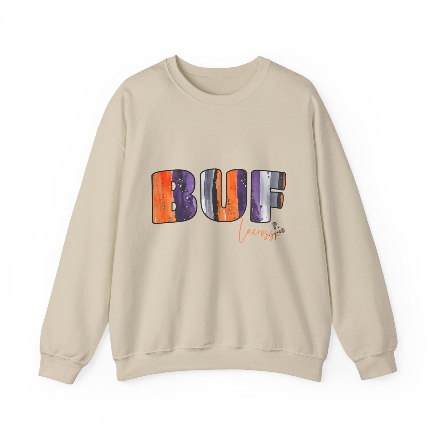 Bandits Plaid BUF Watercolor Unisex Heavy Blend™ Crewneck Sweatshirt