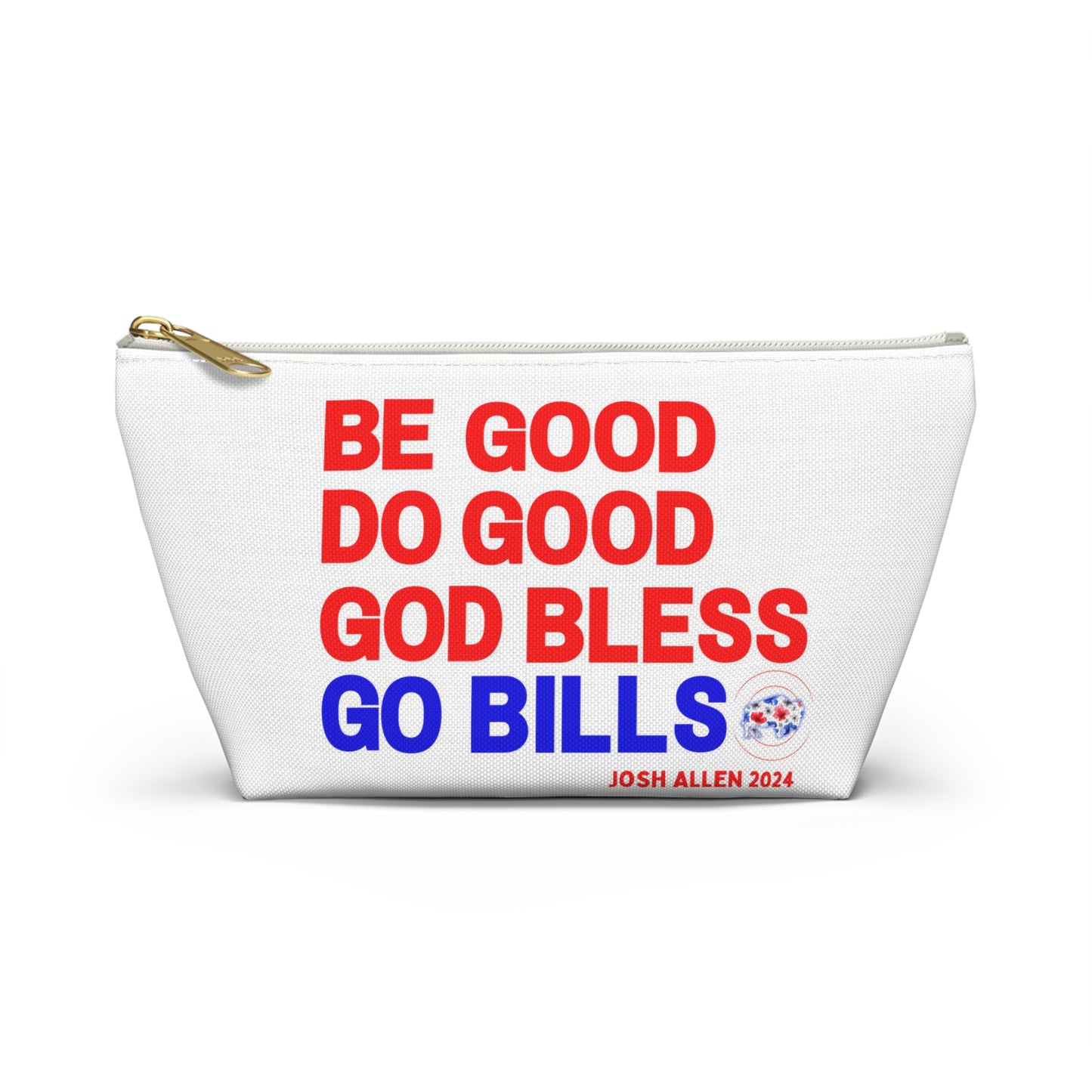 MVP #17 Buffalo Football Retro Accessory Pouch w T-bottom ~ White