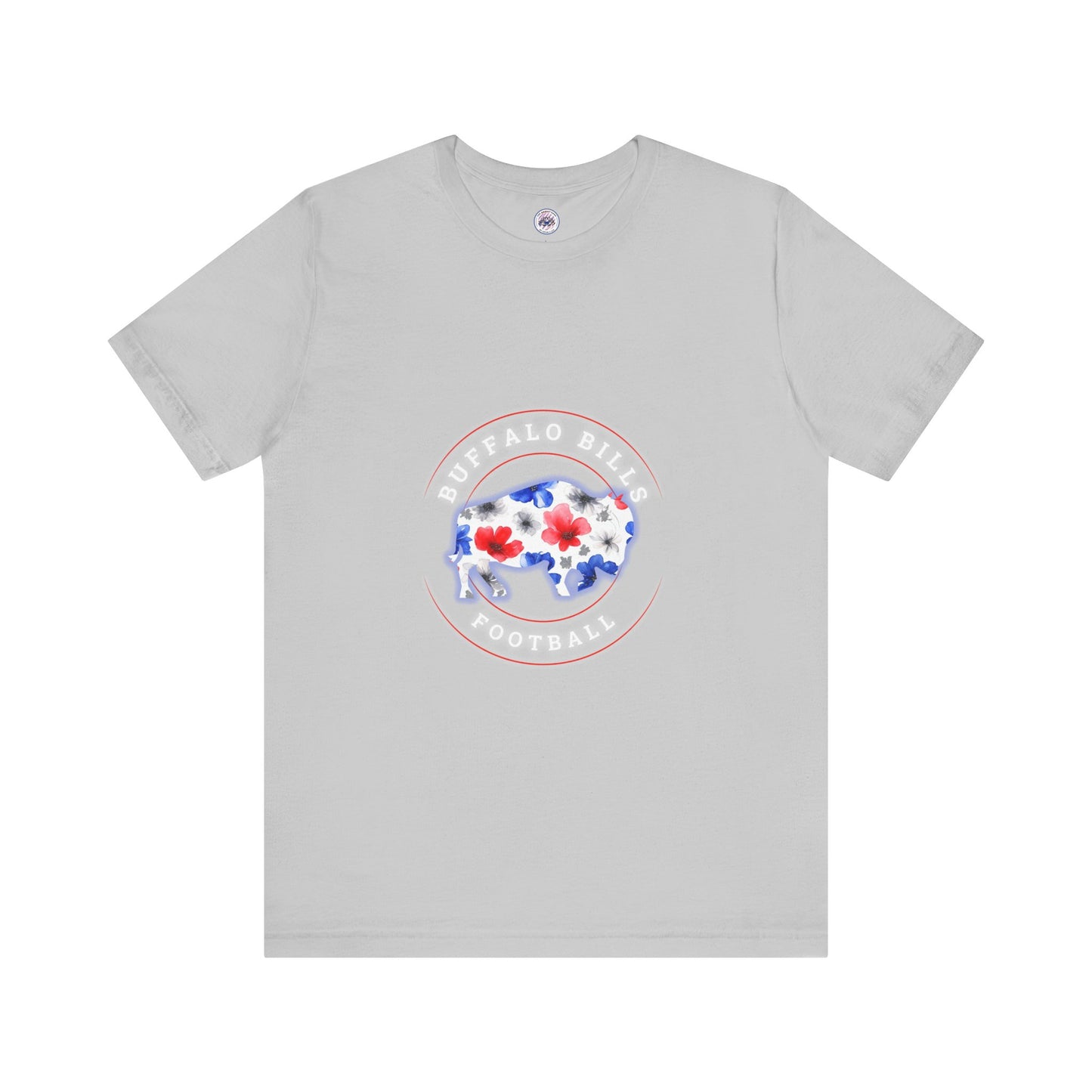 Buffalo Bills Football Floral Watercolor Buffalo Unisex Short Sleeve Tee