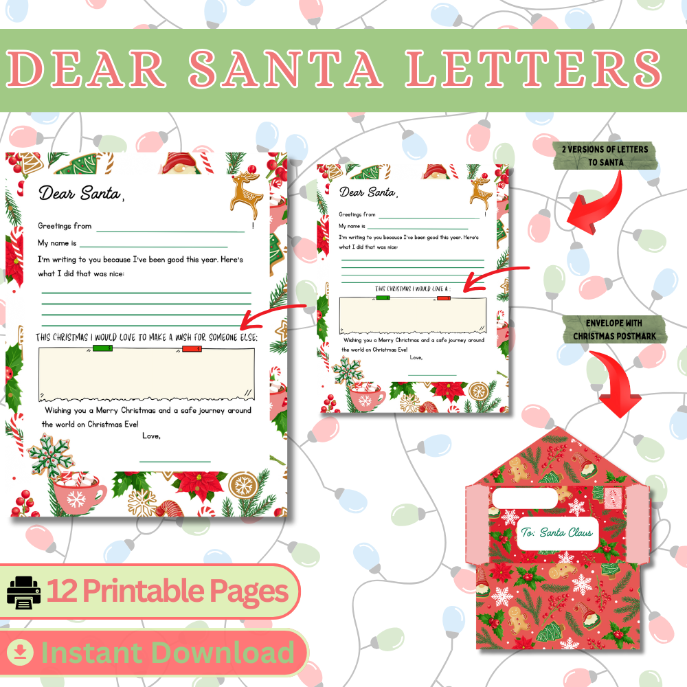 Buffalo Themed Letters To Santa + 2 Generic Letter Templates