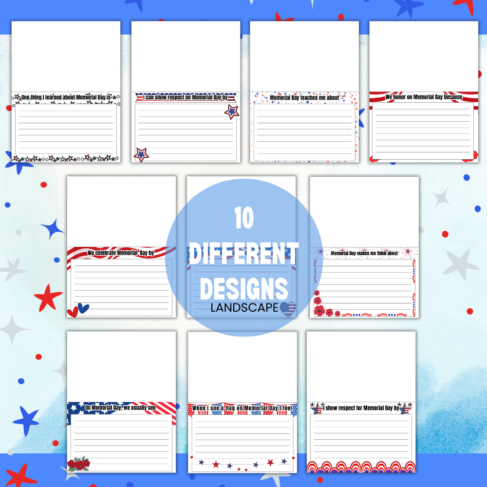 Memorial Day Activity Packet (over 100 printable pages)