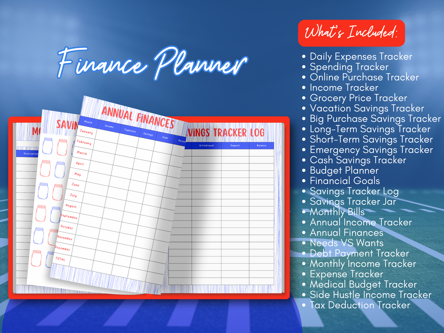 The Everyday Downloadable Planner (pdf format) ~ Over 200 Pages of Organizational Tools