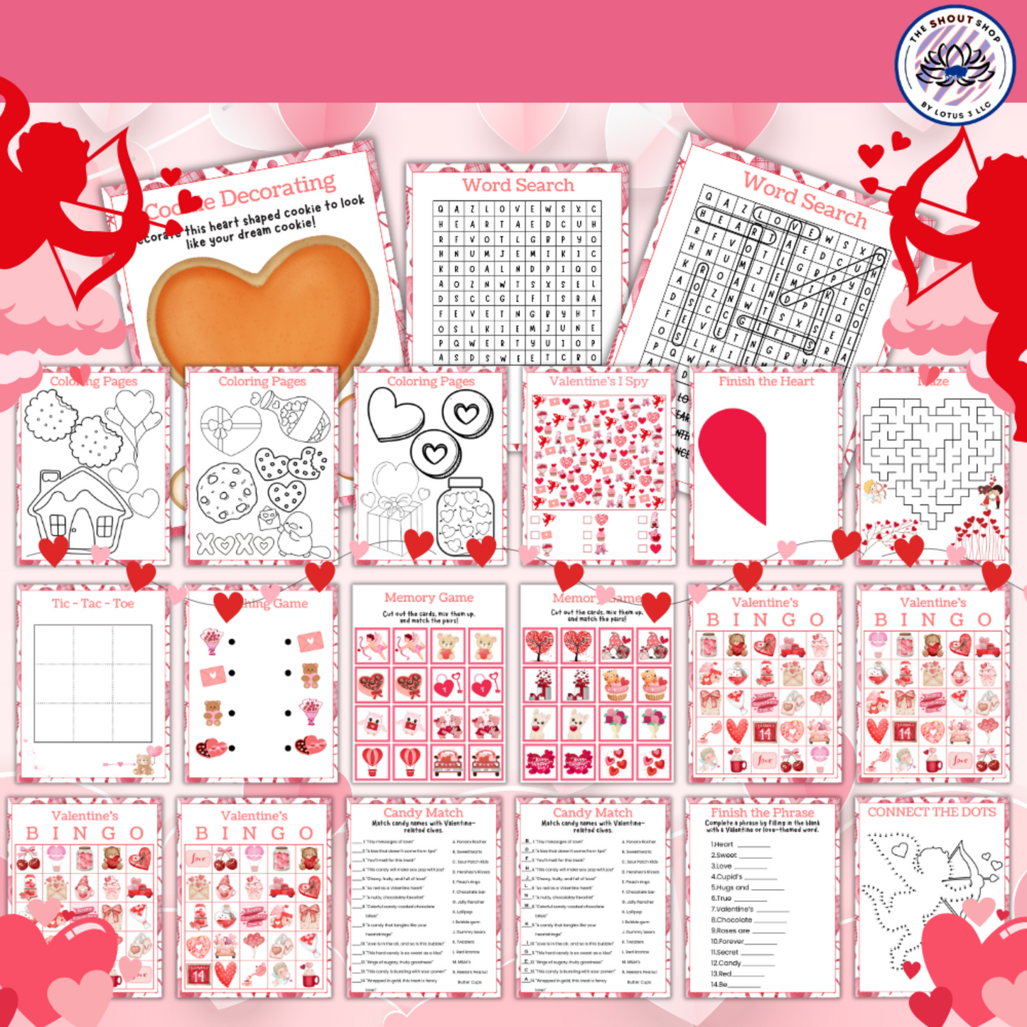 Valentine's Day Activities & Cookie Kit