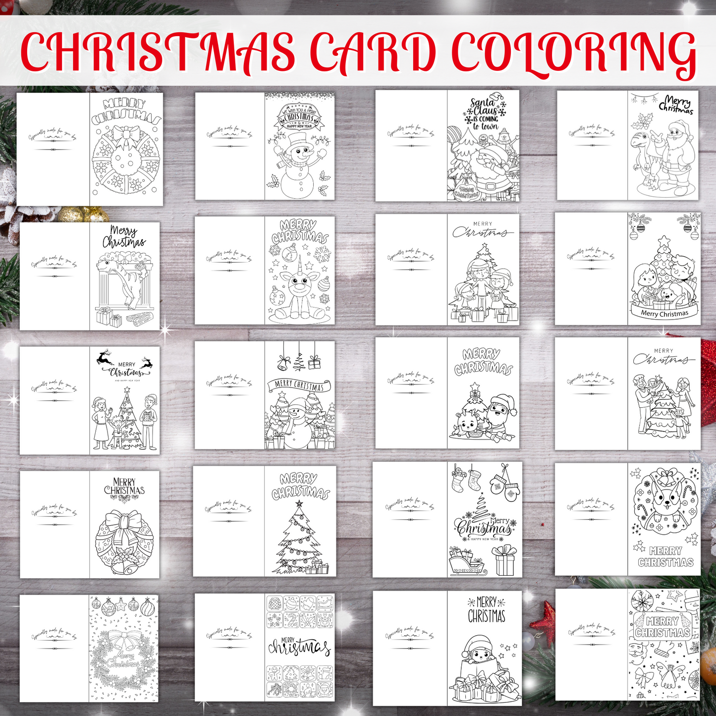 Christmas Card Coloring