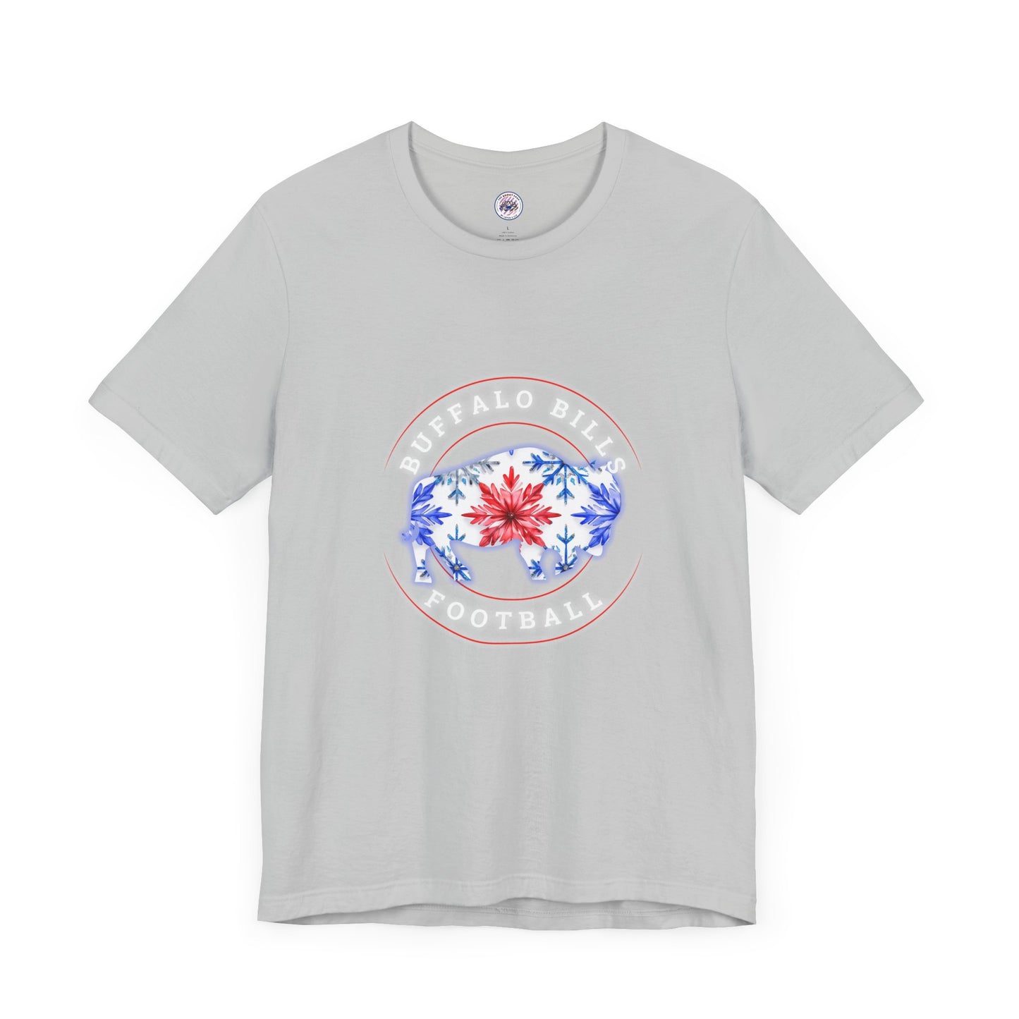 Buffalo Bills Football Snowflake Watercolor Buffalo Unisex Short Sleeve Tee