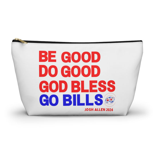 MVP #17 Buffalo Football Retro Accessory Pouch w T-bottom ~ White