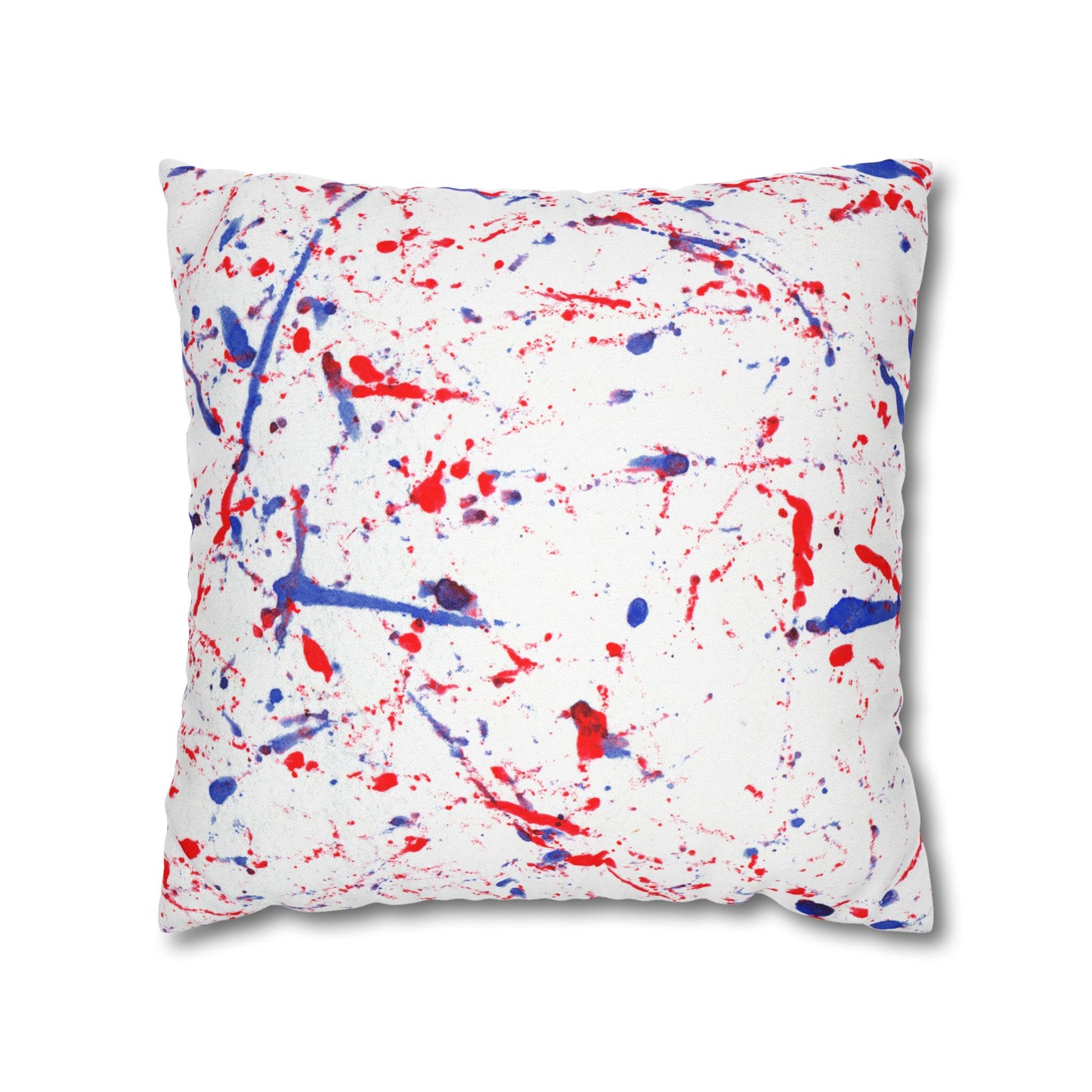 Buffalo Bills Paint Splatter Watercolor Spun Polyester Square Pillowcase