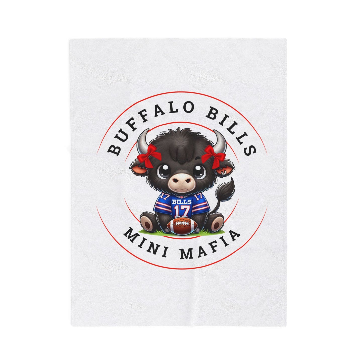 Children’s Buffalo Football Velveteen Blanket – Cozy Comfort for Little Fans Style #5