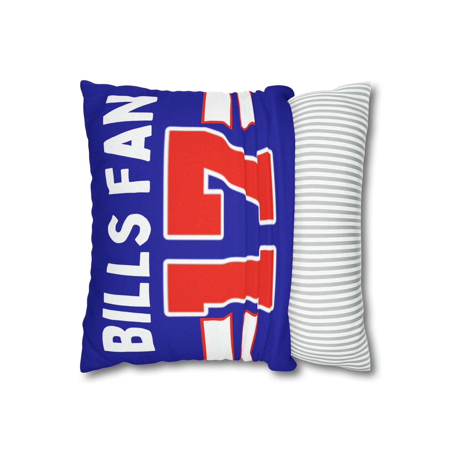 #17 Buffalo Bills Fan Spun Polyester Square Pillow Case