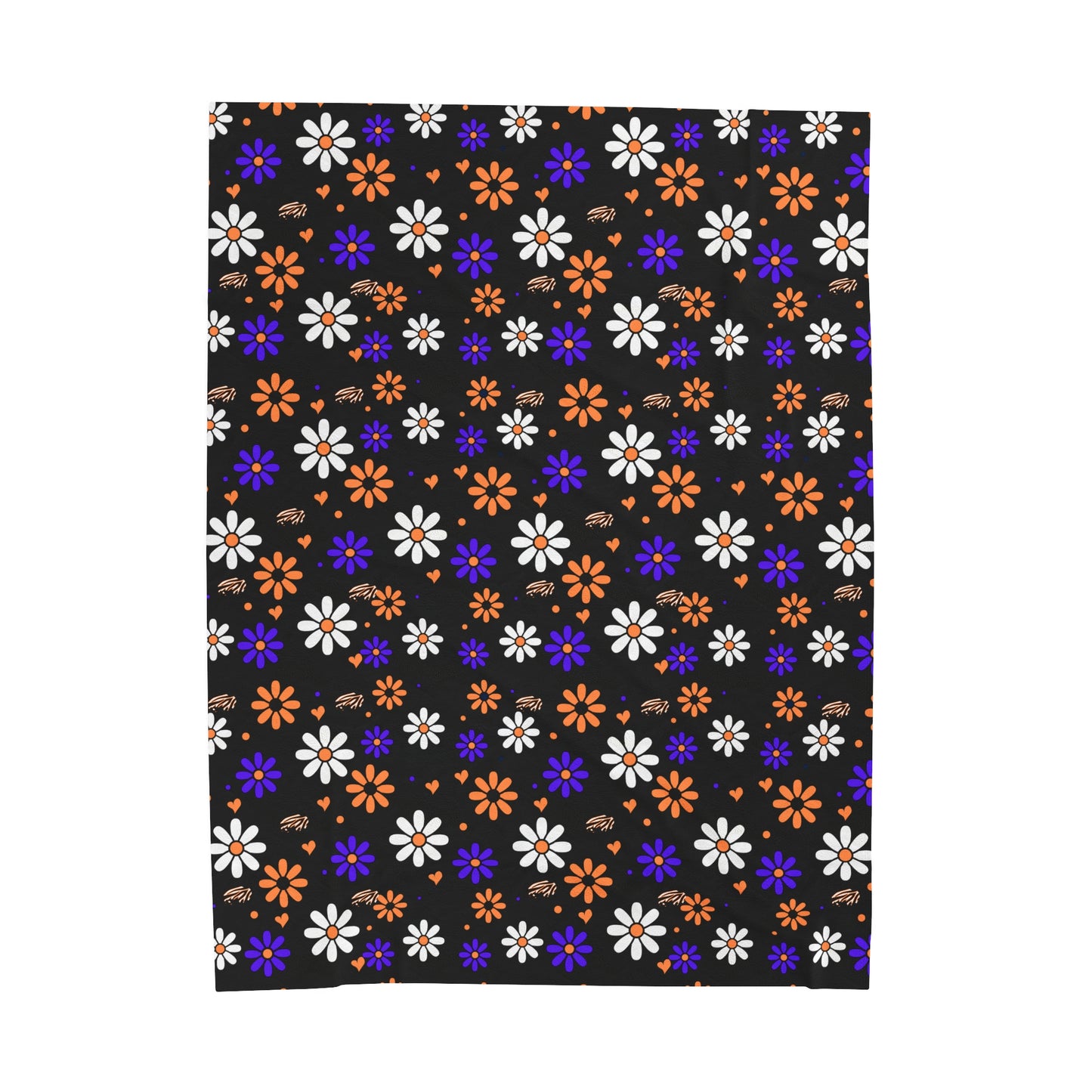 Buffalo Bandits Flower Power Velveteen Plush Blanket
